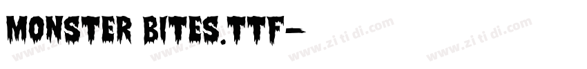 Monster Bites.ttf字体转换